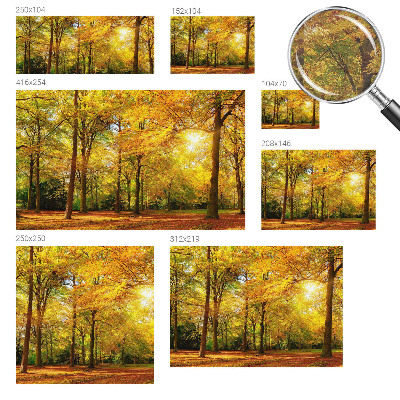Vlies-Fototapete mit goldenem Blattmotiv