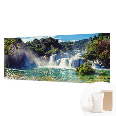Fototapete fürs Wohnzimmer Wasserfalllandschaft