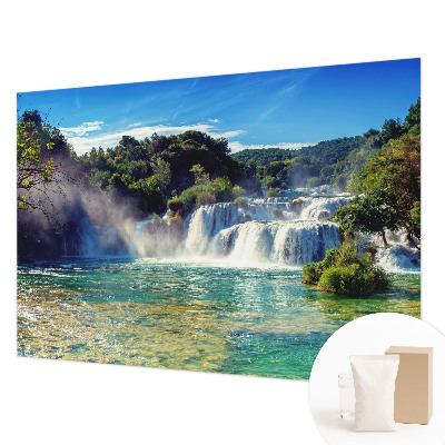 Fototapete fürs Wohnzimmer Wasserfalllandschaft