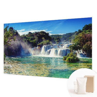 Fototapete fürs Wohnzimmer Wasserfalllandschaft
