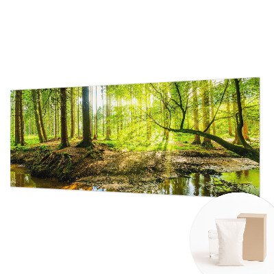 Fototapete fürs Schlafzimmer mit einer grünen Landschaft als Motiv
