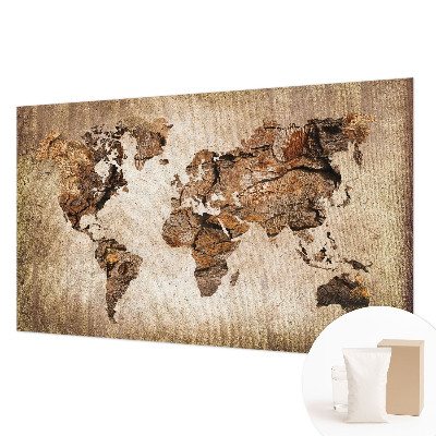 Motivtapete aus Vlies Holzkarte