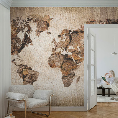 Motivtapete aus Vlies mit Holzoptik