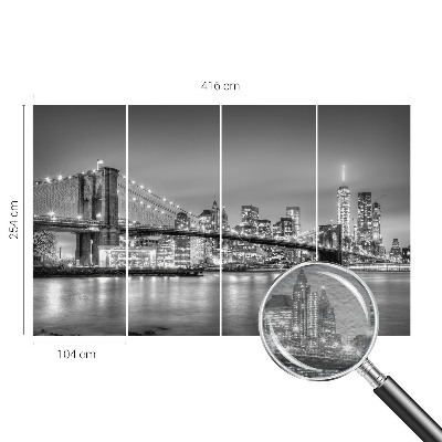Vlies-Fototapete fürs Kinderzimmer mit dem Motiv der Metropolis-Brücke