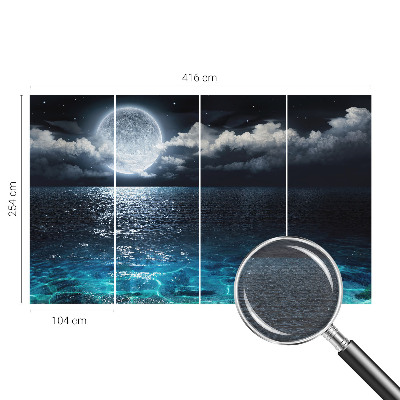 Vliestapete fürs Wohnzimmer Nachtmeer