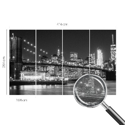 Bedruckte Vlies-Fototapete Nachtpanorama