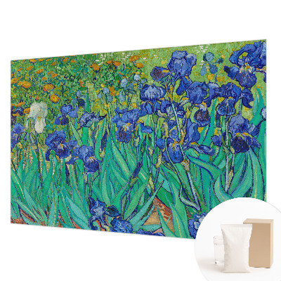 Dekorative Wand-Fototapete mit Motiv aus Gartenblumen