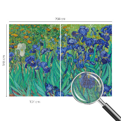 Dekorative Wand-Fototapete Gartenblumen