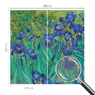 Dekorative Wand-Fototapete mit Motiv aus Gartenblumen