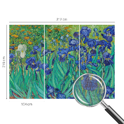 Dekorative Wand-Fototapete Gartenblumen