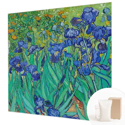 Dekorative Wand-Fototapete mit Motiv aus Gartenblumen