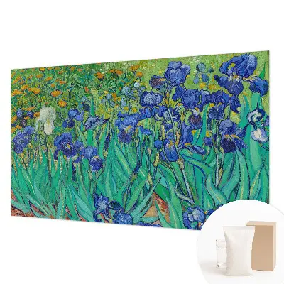 Dekorative Wand-Fototapete mit Motiv aus Gartenblumen
