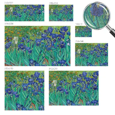 Dekorative Wand-Fototapete mit Motiv aus Gartenblumen