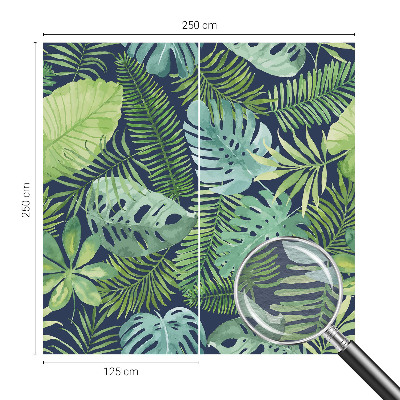 Fototapete fürs Wohnzimmer Tropische Blätter