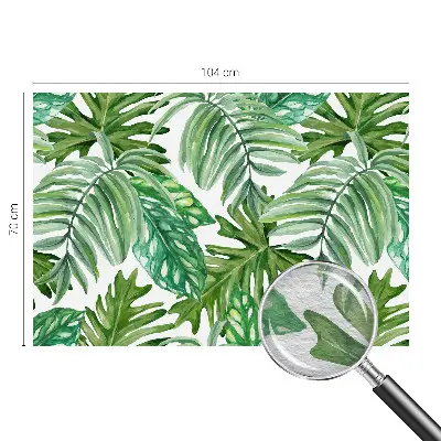 Fototapete aus Vlies mit exotischem Blattmotiv