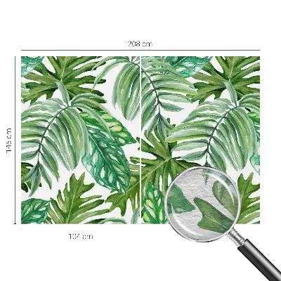 Fototapete aus Vlies mit exotischem Blattmotiv