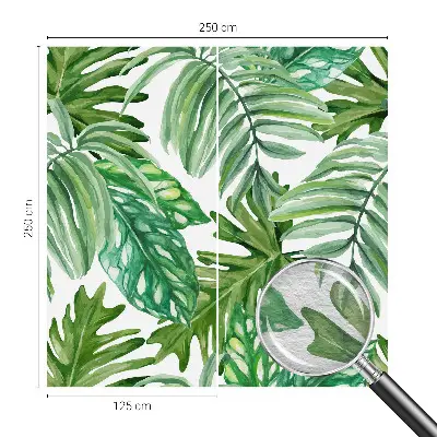 Fototapete aus Vlies mit exotischem Blattmotiv