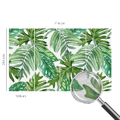 Fototapete aus Vlies Exotische Blätter