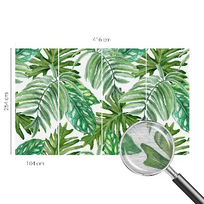 Fototapete aus Vlies mit exotischem Blattmotiv