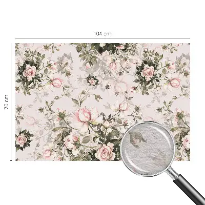 Vlies-Fototapete nach Maß mit Blumenmuster