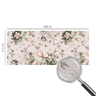 Vlies-Fototapete nach Maß mit Blumenmuster