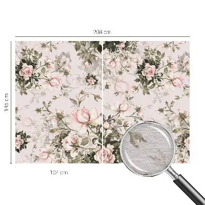 Vlies-Fototapete nach Maß mit Blumenmuster