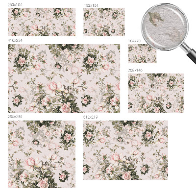 Vlies-Fototapete nach Maß Blumenmuster