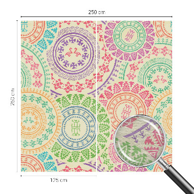 Vlies-Fototapete fürs Schlafzimmer Bunte Mandalas