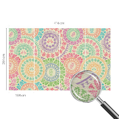 Vlies-Fototapete fürs Schlafzimmer Bunte Mandalas