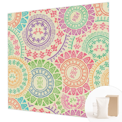 Vlies-Fototapete fürs Schlafzimmer Bunte Mandalas