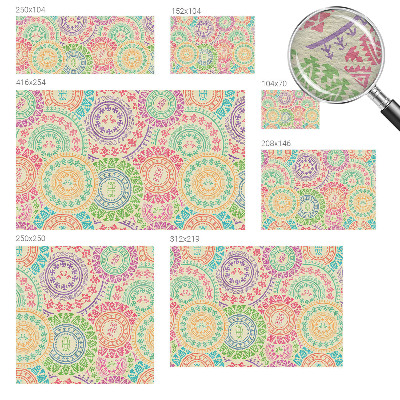 Vlies-Fototapete fürs Schlafzimmer Bunte Mandalas