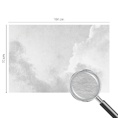 Bedruckte Vlies-Fototapete mit zartem Wolkenmotiv