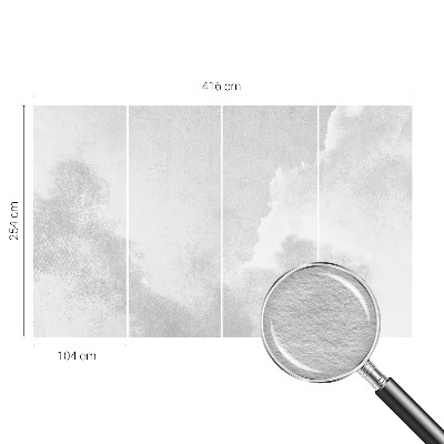 Bedruckte Vlies-Fototapete mit zartem Wolkenmotiv