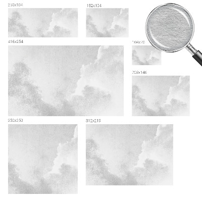Bedruckte Vlies-Fototapete mit zartem Wolkenmotiv