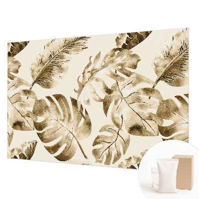 Moderne Vlies-Fototapete mit exotischem Blumen- und Pflanzenmotiv