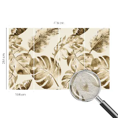 Moderne Vlies-Fototapete mit exotischem Blumen- und Pflanzenmotiv