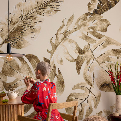 Moderne Vlies-Fototapete Exotische Flora