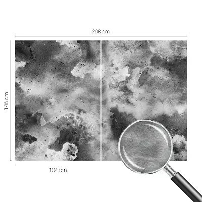 Bildtapete mit Motiv grauer Wolken