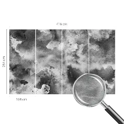 Bildtapete mit Motiv grauer Wolken