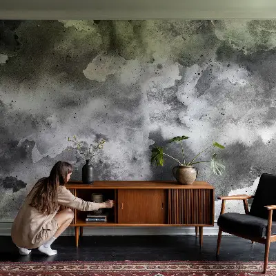 Bildtapete mit Motiv grauer Wolken