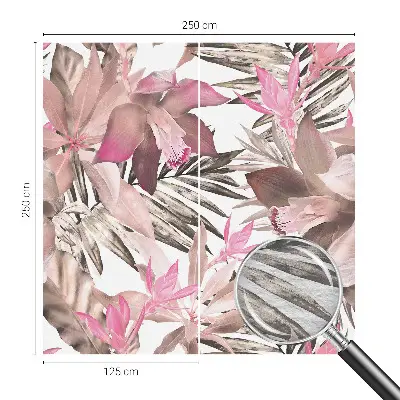 Wand-Fototapete mit exotischem Blumenmotiv