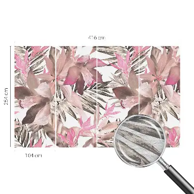 Wand-Fototapete mit exotischem Blumenmotiv