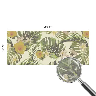 Fototapete fürs Schlafzimmer mit Motiv exotischer Flora
