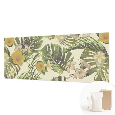 Fototapete fürs Schlafzimmer mit Motiv exotischer Flora