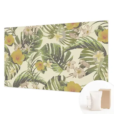 Fototapete fürs Schlafzimmer mit Motiv exotischer Flora