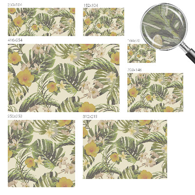 Fototapete fürs Schlafzimmer Exotische Flora