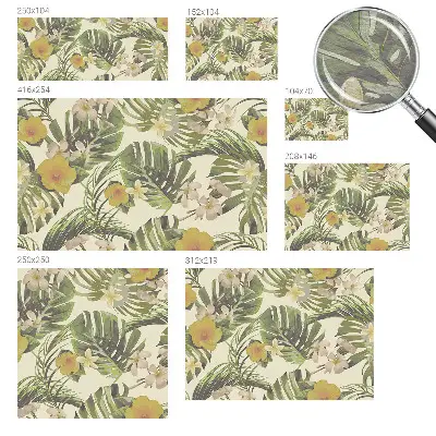 Fototapete fürs Schlafzimmer mit Motiv exotischer Flora