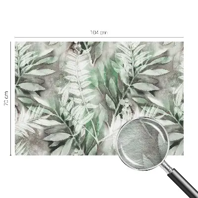 Fototapete aus Vlies mit Aquarellblättern als Motiv