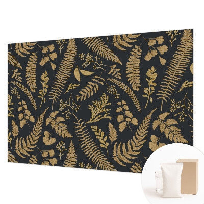 Motivtape­te aus Vlies mit botanischem Blättermotiv
