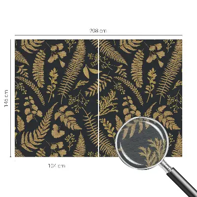 Motivtape­te aus Vlies mit botanischem Blättermotiv